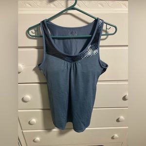 Athleta Tank top with built in bra Gray Size Medium